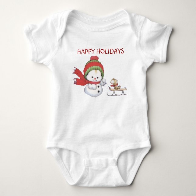 BODY PARA BEBÊ COLEÇÃO DE NATAL SUZANNE ELIZABETH (Frente)