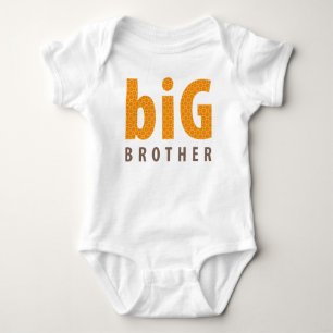 Body Para Bebê COLEÇÃO dos IRMÃOS - big brother {alaranjado}