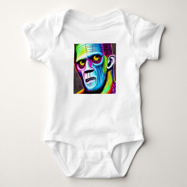 Body Para Bebê Coleção Frankenstein (Frente)