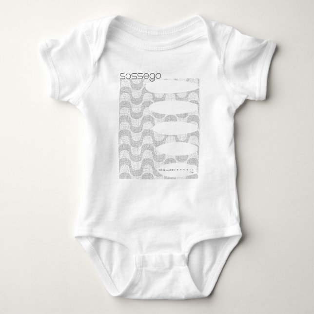 Body Para Bebê Coleção Palavras - Sossego (Frente)