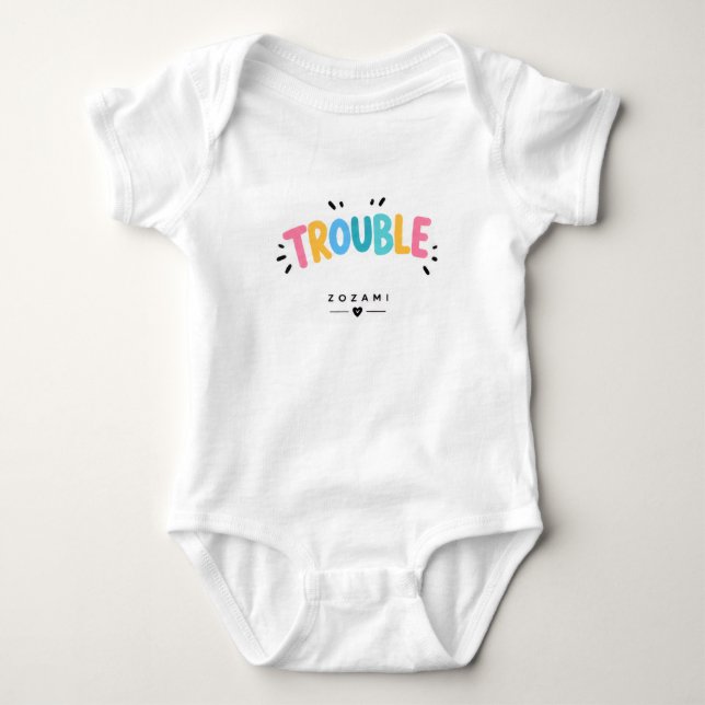 Body Para Bebê Colete de Bebê Gêmeo Encrenqueiro (Frente)