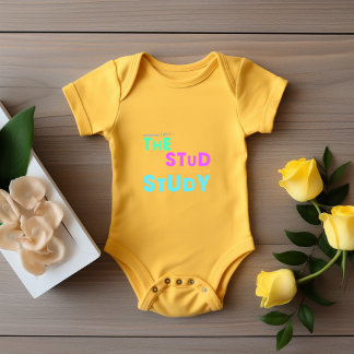 Body Para Bebê Coloquei o Estudo - Design de Estudante Engraçado