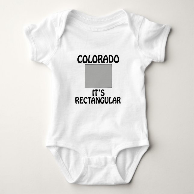 Body Para Bebê Colorado - É Retangular (Frente)