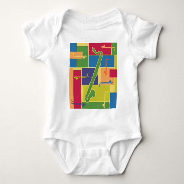 Body Para Bebê Colorblocks Creeper (Frente)
