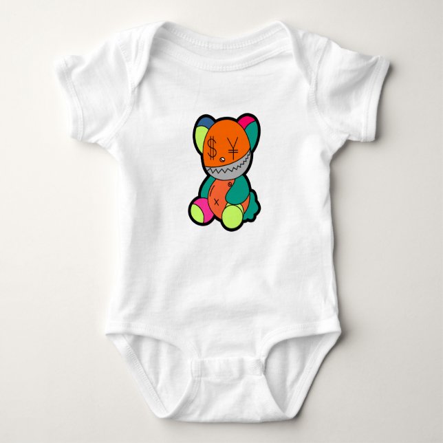 Body Para Bebê Colorful bear (Frente)