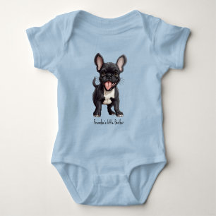 Body Para Bebê 🐶Com texto personalizado, cachorrinho Frenchie