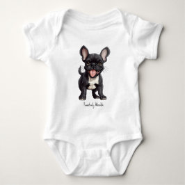 Body Para Bebê 🐶 com texto personalizado, filhote francês