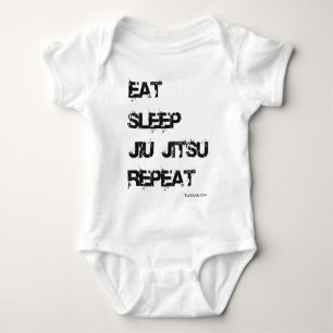 Body Para Bebê Coma a repetição de Jiu Jitsu do sono