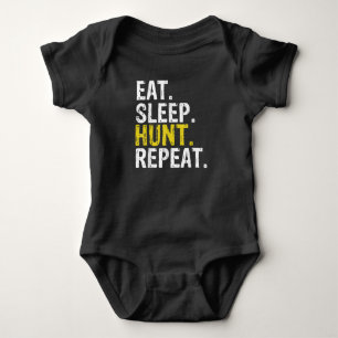 Body Para Bebê Coma Caçador de Caça Repetitiva Caça-Caça-Caç