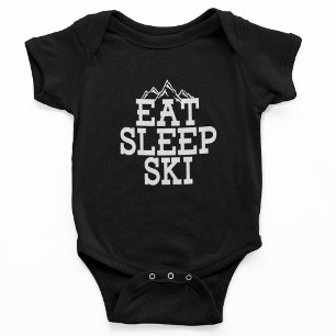 Body Para Bebê Coma Novidade do Esportes de Esqui de inverno