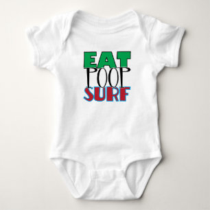 Body Para Bebê Coma o surf do tombadilho
