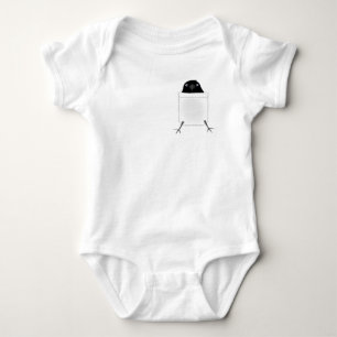 Body Para Bebê Comendo o Bodysuit do bebê do corvo