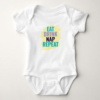 Body Para Bebê Comer Beber Dormir e Repetir