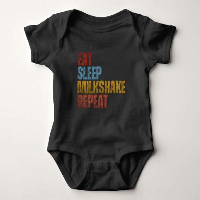 BODY PARA BEBÊ COMER REPETIÇÃO DE SONO DE LEITE (Frente)