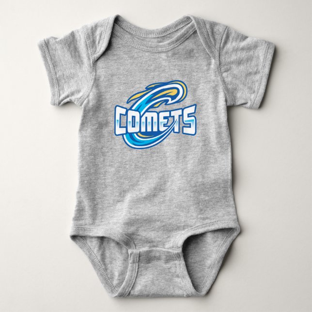 Body Para Bebê Cometas do Cottey College (Frente)