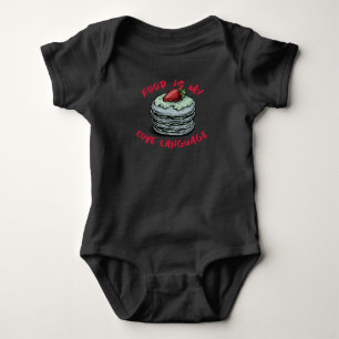 Body Para Bebê Comida É Minha Língua De Amor