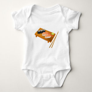 Body Para Bebê comida japonesa sushi