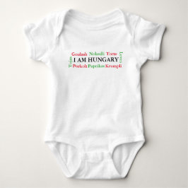 Body Para Bebê Comidas húngaras