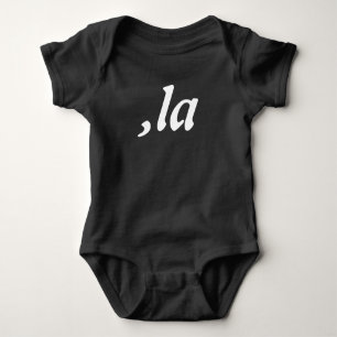 Body Para Bebê Comma La Kamala Harris - design de texto personali