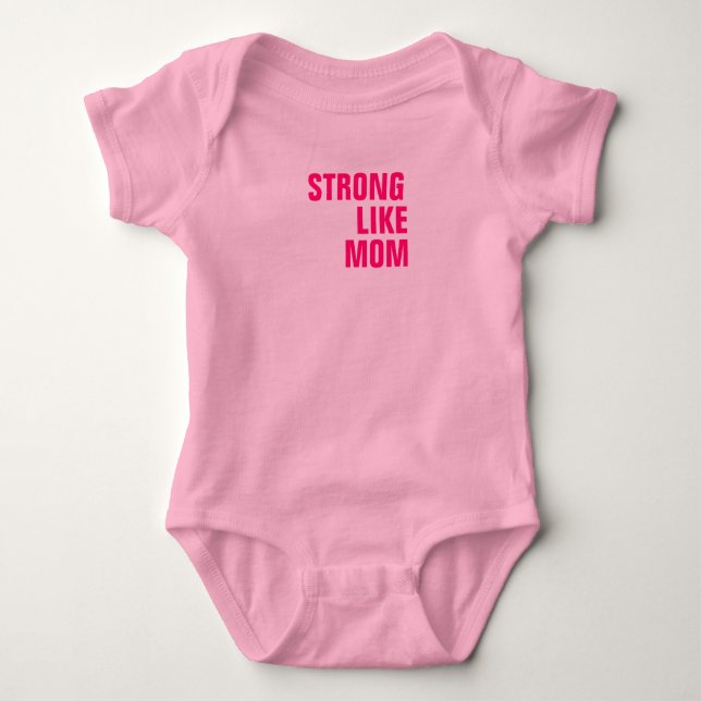 Body Para Bebê Como Mamãe - Bodysuit de Jersey para Bebê (Frente)