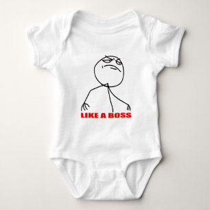 Body Para Bebê Como uma cara do meme do chefe