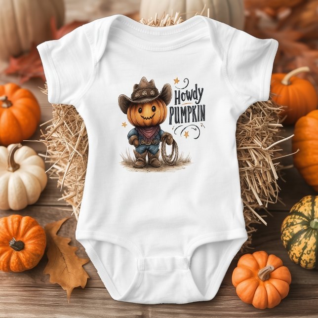 Body Para Bebê Como vai Abóbora Bebê de Halloween Bodysuit (Criador carregado)