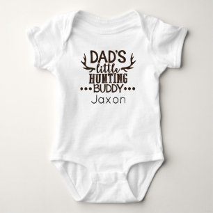 Body Para Bebê Companheiro de caça de pai personalizado