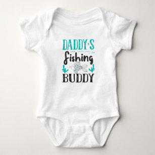 Body Para Bebê Companheiro de pesca do pai - Pescar com o meu Pai