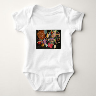 Body Para Bebê Composição X de Kandinsky Obra de Arte Abstrata