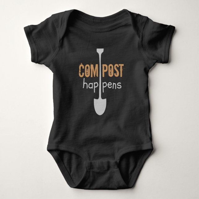 Body Para Bebê Compostar Ocorre Múltipla Pá Humor (Frente)