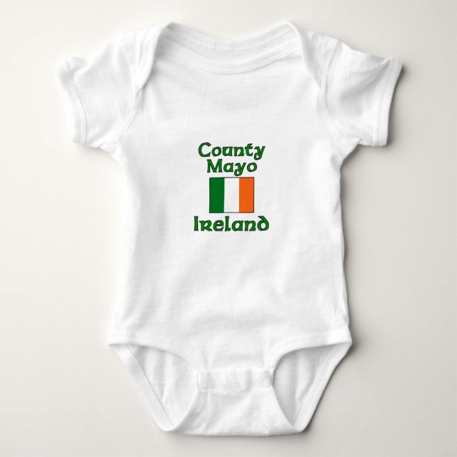 Body Para Bebê Condado Mayo, Ireland (Frente)