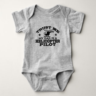 Body Para Bebê Confie Em Mim Meu Pai É Um Piloto De Helicóptero B