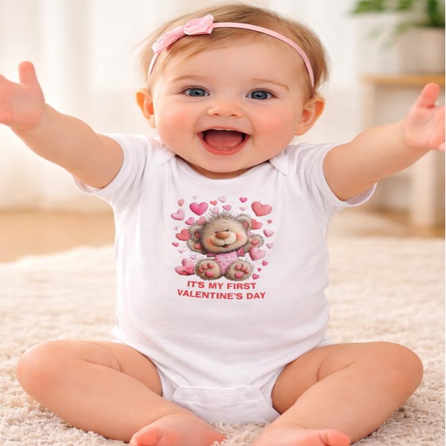 Body Para Bebê Conjunto Bebê Urso Teddy Fofo para Primeiro Dia do (Criador carregado)