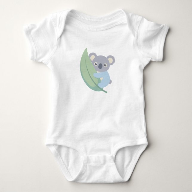 Body Para Bebê Conjunto Bodysuit de Bebê Coala Fofo – Roupa Abraç (Frente)