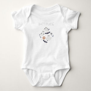Body Para Bebê Conjunto Bodysuit Fantasma e Morcego de Halloween