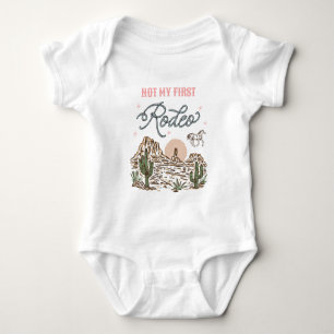 Body Para Bebê Conjunto Bodysuit Not My First Rodeo Western Cowgi