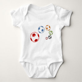 Body Para Bebê Conjunto bonito de bolas de futebol