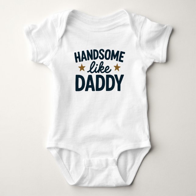 Body Para Bebê Conjunto de Bebê Adorável com Humor de Pai  (Frente)