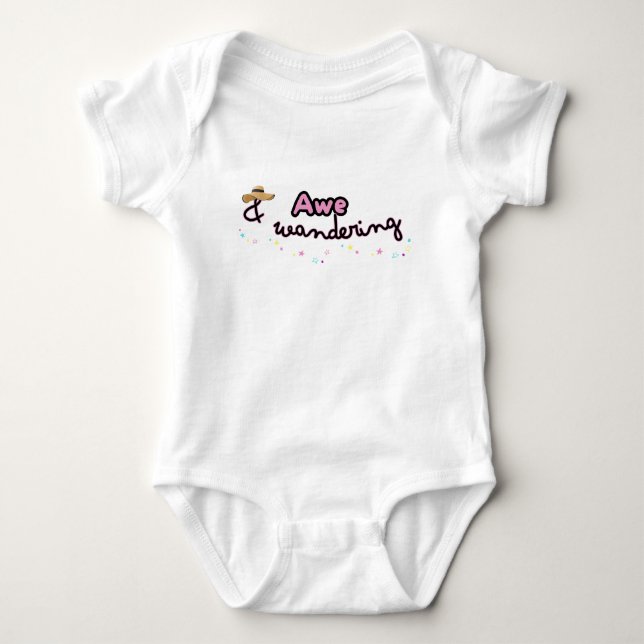 Body Para Bebê Conjunto de bebê Awe and Wandering (Frente)