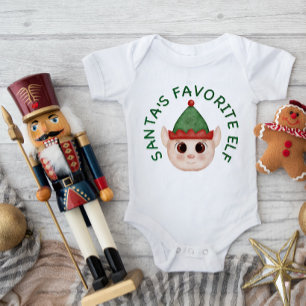 Body Para Bebê Conjunto de Bebê Bodysuit do Elfo Favorito do Papa