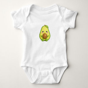Body Para Bebê Conjunto de Bebê de Abacate Kawaii Fofo