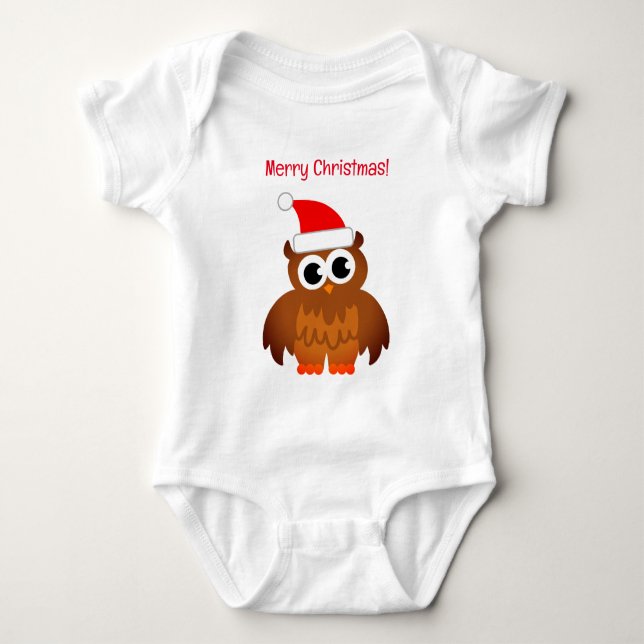 Body Para Bebê Conjunto de bebê de Natal fofo de Papai Noel (Frente)