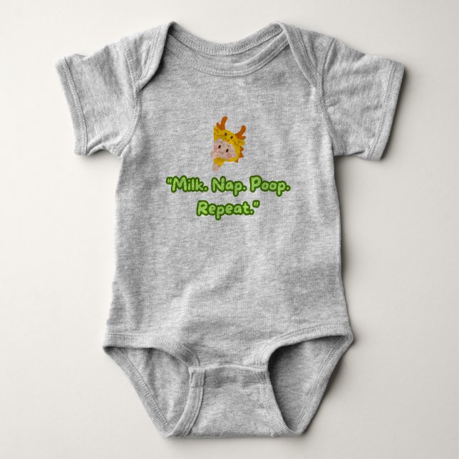 Body Para Bebê Conjunto de Bebê Fofo (Frente)
