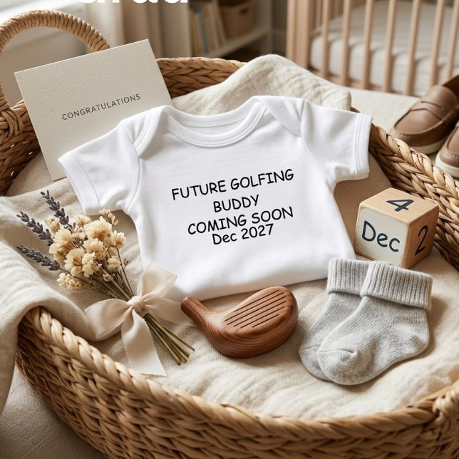 Body Para Bebê Conjunto de Bebê Futuro Parceiro de Golfe Roupa de (Criador carregado)