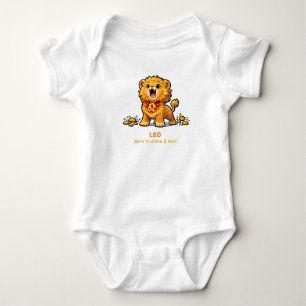Body Para Bebê Conjunto de Bebê Leão Leo Zodiaco Fofinho - Nascid