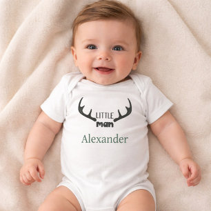 Body Para Bebê Conjunto de Bebê Little Man Deer Antler