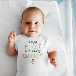 Body Para Bebê Conjunto de Bebê para o Primeiro Dia dos Pais
