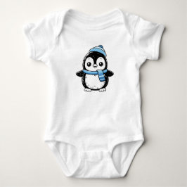 Body Para Bebê Conjunto de Bebê Pinguim Fofo – Inverno Adorável