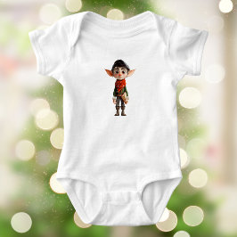 Body Para Bebê Conjunto de Bebê Poeta Adolescente Elfo de Natal