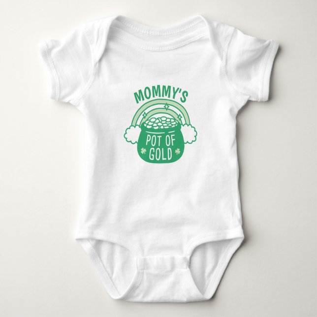 Body Para Bebê Conjunto de bebê Potinho de Ouro da Mamãe Lindinha (Frente)